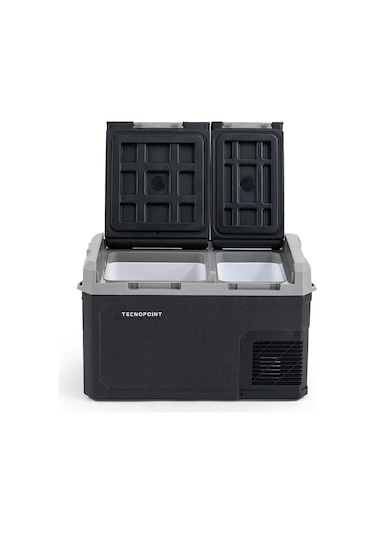 Tecnopoint Çift Kapaklı 30 Litre Taşınabilir Araç Buzdolabı 12v/24v/220v Uyumlu