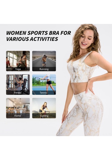 Suofeng Kadınlar İçin Yüksek Destekli Spor Sütyeni - Nefes Alabilen, Yoga Ve Koşu İçin Beyaz