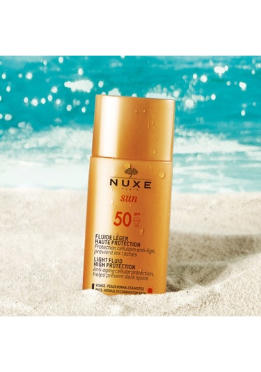 Nuxe Sun Hafif Dokulu Güneş Koruyucu Yüz Kremi Spf 50 50 ML