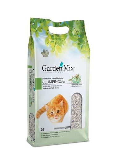 Garden Mix Marsilya Sabunu Kokulu İnce Topaklaşan Bentonit Kedi Kumu 5 L