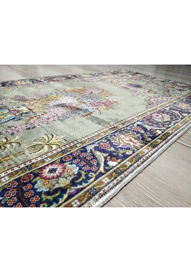 Bambu Halı Seccade Sec16a Yeşil Namazlık 70x110 Cm