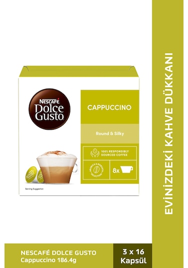 Nescafe Dolce Gusto Cappuccino Kapsül Kahve 3 x 16'lı
