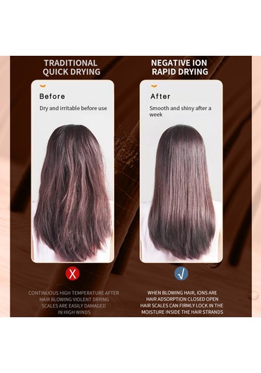 Yüksek Hızlı Elektrikli Saç Kurutma Makinesi Anion Yüksek Güçlü Salon Ev Kullanı