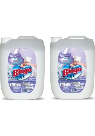Bingo Soft Sensitive Çamaşır Yumuşatıcı 5 Litre 2 Li