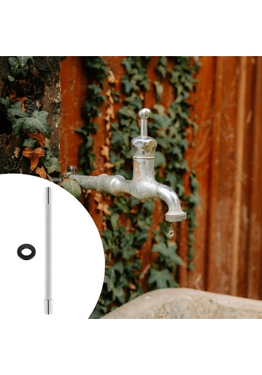 Suntek Balkon, Banyo, Mutfak Için Esnek Su Musluğu Borusu Uzatma Beyaz