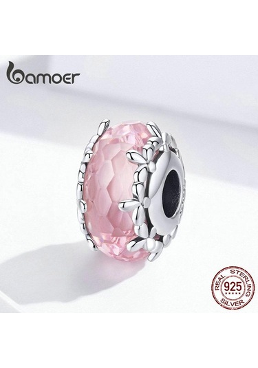 Bamoer Otantik 925 Ayar Gümüş Kolye Benzersiz Floret Kolye Yeni Varış Takı Kadınlar Için Gümüş