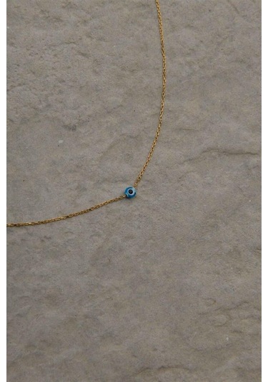 Nazar Boncuklu 925 Ayar Gümüş Bel Zinciri-1656