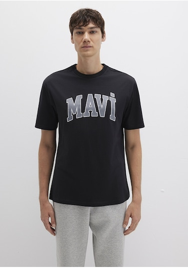 Mavi - Mavi Logo Baskılı Siyah Tişört 0611711-900 Siyah