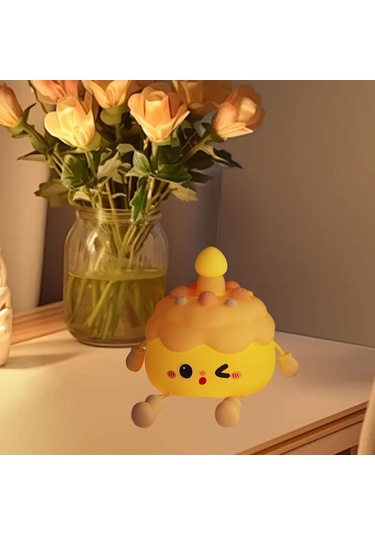 Homyl Doğum Günü Pastası Gece Lambası Emzirme İçin Sevimli Çok Renkli