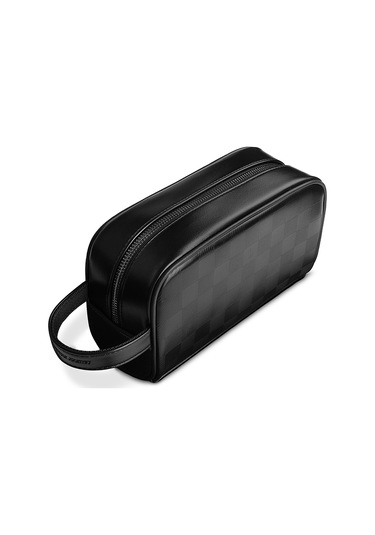 Wiwu Phantom Serisi Parmak İzi Kilitli Çok Fonksiyonlu Taşınabilir Mobil Aksesuar Çantası Siyah Siyah