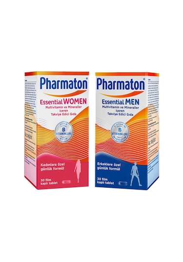 Pharmaton Essential Men 30 Tablet + Pharmaton Essential Women 30 Tablet
