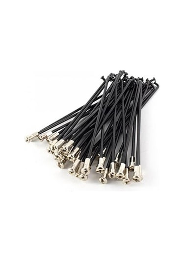 Vona 2.5mm 12g E-bike Jant Teli 290mm Siyah Renk Elektrikli Bisiklet Jant Teli 36 Adet 29 Cm Siyah - Gri