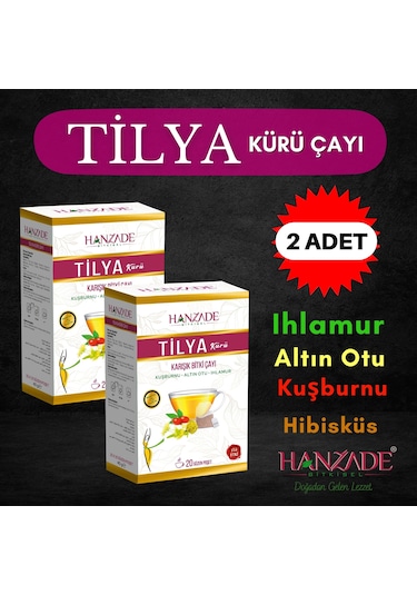 Tilya Kürü Form Çayı Kuşburnu Altın Otu Ihlamur 20 Süzen 2 Adet