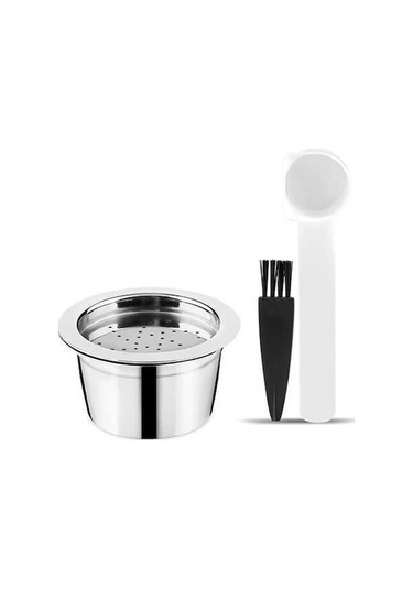 Bloomnest Paslanmaz Çelik K-fee Makinesi Yedek Kahve Kapsülleri - Kaşık Fırçalı