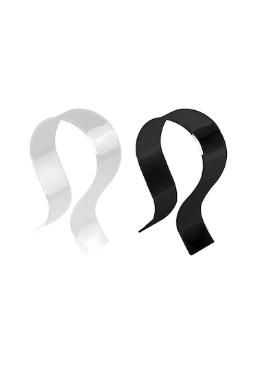 Mufunye Siyah Akrilik Kulaklık Tutucu - U Şekilli, Dayanıklı, Kablolu/kablosuz Kulaklıklar İçin Sergi Ve Saklama Sandalyesi