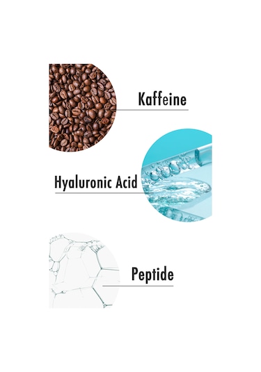 Maruderm Caffeine %5 + Peptides + Hyalüronik Asit Göz Çevresi Serumu 30 ML