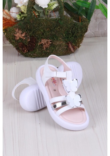 Fort 35572 Rüya Anatomik Rahat Kız Çocuk Sandalet Beyaz