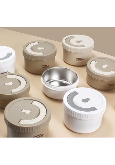 Paslanmaz Çelik Öğle Yemeği Kutusu 4 Parça ve Termal Çanta