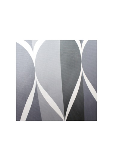 Lebıhmurah Bf1654 Duş Perdesi Su Geçirmez Çevre Dostu Modern Geometrik Çabuk Kuruyan Baskı Banyo Tuvalet İçin Saflık Ev Polyester Gri