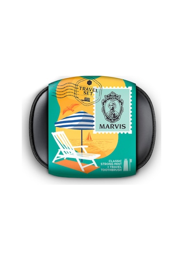 Marvıs Travel Set - Strong Mint Macun 25 Ml + Fırça