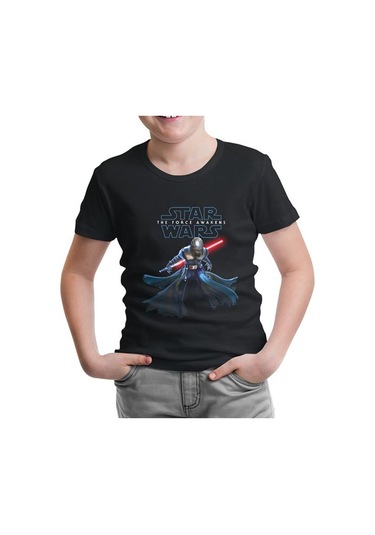 Star Wars - The Force Awakens 5 Siyah Çocuk Tshirt