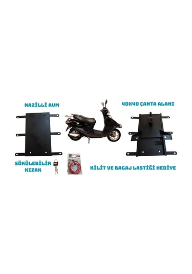 Altai Carrier 110 Ve 125 Kızaklı Kurye Paket Çanta Demiri