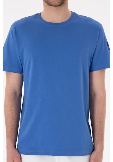 U.S. Polo Assn. Erkek Regular Fit Bisiklet Yaka İndigo Basic Tişört 50305985-VR028 U.S. Polo Assn. Erkek Regular Fit Bisiklet Yaka İndigo Basic Tişört 50305985-VR028