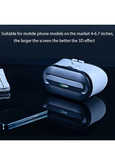 Xuweiwei 2025 Vr Başlığı Y04 Entegre Sinema Ses Zarif Görüntü Siyah Beyaz Rahat Baş Kayışı Kablosuz Oyun Kumandası Batarya Gerektirmeyen