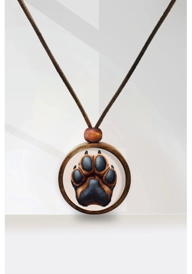 Pati Ahşap Kolye Çok renkli