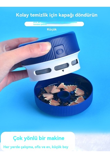 Aurora Mini Masasüstü Elektrikli Süpürge Koyu Maviöğrenci, Ofis