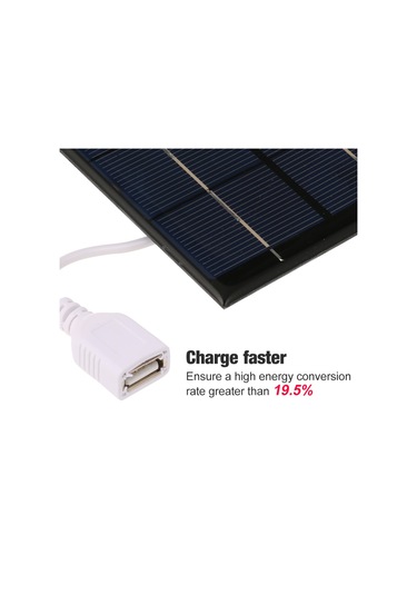 Mufunye 2.5w/5v Taşınabilir Usb Portlu Güneş Şarj Cihazı Monokristalin Silikon Kompakt Güneş Paneli Telefon Cep Telefonu Güç Bankası Şarj Cihazı Kamp Yürüyüş Seyahat İçin