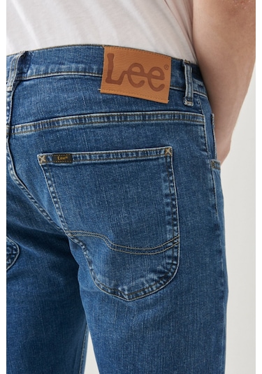 Lee Slim Fit Dar Paça Mavi Erkek Kot Pantolon L719nlqn 001
