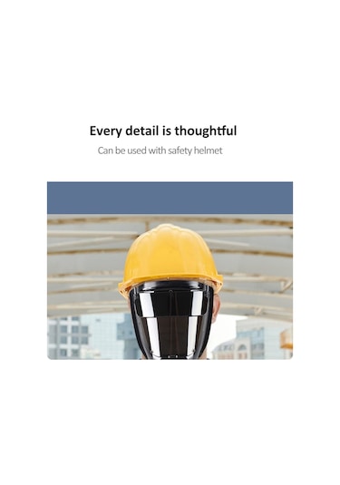 Hallow 180 Geniş Görüşlü Pc Kaynak Maskesi Siyah S