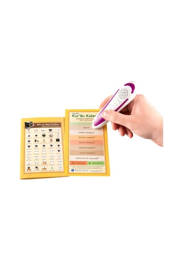 Kuran Okuyan Kalem Seti (Lila, Orta Boy, Karton Kutulu)