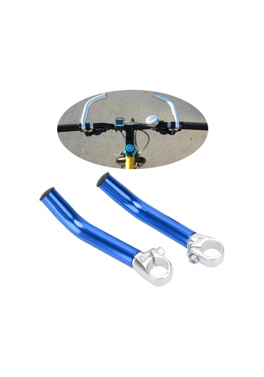 Suntek Yol Dağ Bisikleti Bisiklet Alaşımı Aero Dinlenme Gidon Mavi