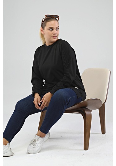 Ferace Kadın Oversize İki İplik Tesettür Tunik 001