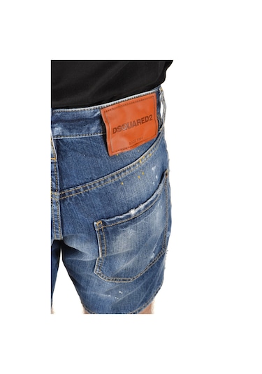 Dsquared2 Denim Jeans Short Mavi