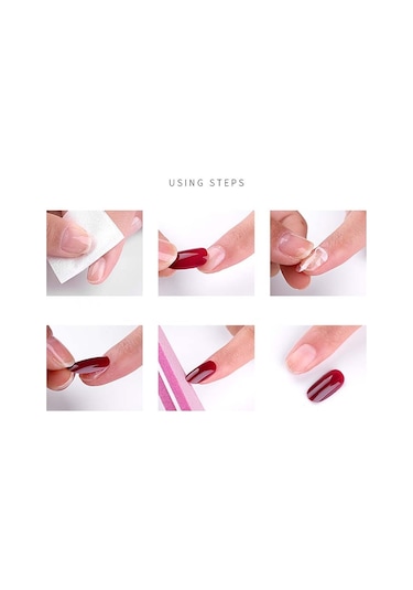 Sones 5 Set Aşınma Tırnak Sanatı Noel Balesi Sahte Tırnaklar Bitmiş Ürün Çıkarılabilir Aşınma Tırnak F741-3