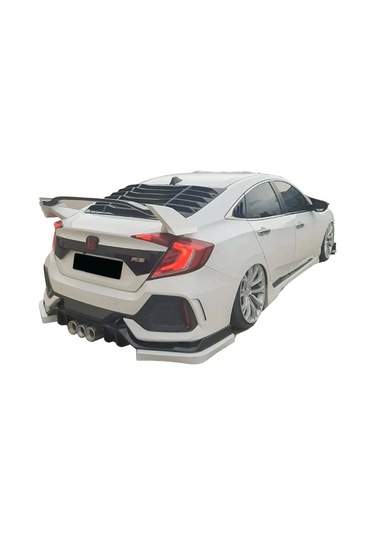 Civic Fc5 6 Parça Arka Tampon Flap Plastik