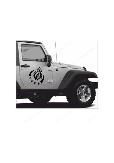 Göktürkçe Türk Sticker Göktürk Kurt Sticker Araç Sticker (367350174)