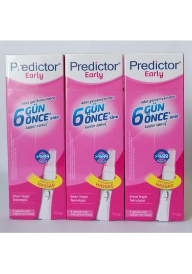 Predictor Early Erken Gebelik Testi 3 Kutu