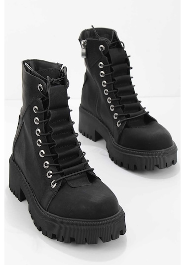 Siyah Kadın Bot & Bootie K02586201301 Siyah