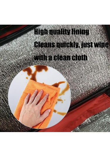 Qianfan Soğutucu Çanta, Küçük, Termal Çanta, Katlanabilir, Lacivert