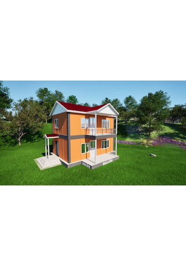 Ballife Prefabrik 114 M2 Standart Dubleks Prefabrik Konut