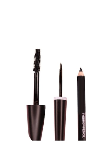 Mt Cosmetics 3'ü 1 Arada Suya Dayanıklı Maskara + Kalem + Eyeliner Seti