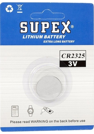 Supex Cr2325 3 Volt Lityum Pil Tekli