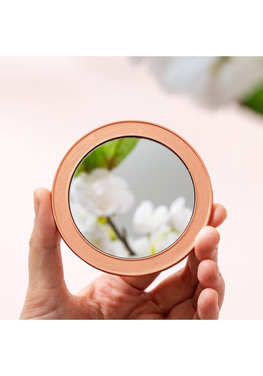 Aurora Taşınabiler Ayna Metal Çin Tarzıhatıra Hediyesi Taşın Edilse Kücük Ayna Pembe