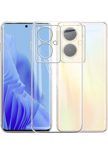 Vivo V29 Lite Kılıf Kamera Korumalı Silikon Şeffaf Kapak
