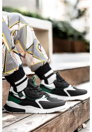 Dark Seer Ds E3.1205 Sneaker 2025 Erkek Siyah - Yeşil