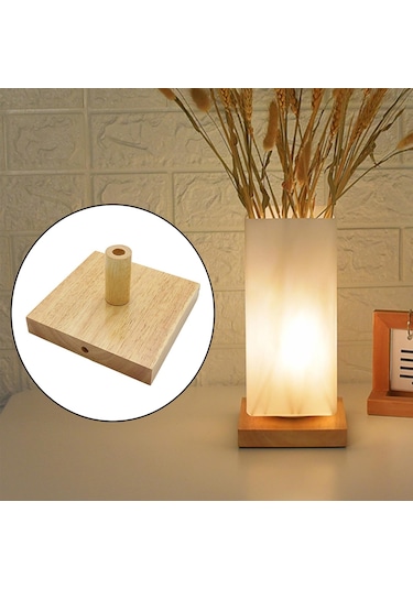 Suntek Ahşap Masa Lambası Tabanı Kullanımı Kolay B Çok Renkli